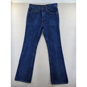 Vtg Levi's 517 Orange Tab Jeans 32X32 Fits 30.5x31.5" Boot Cut Dark Wash USA